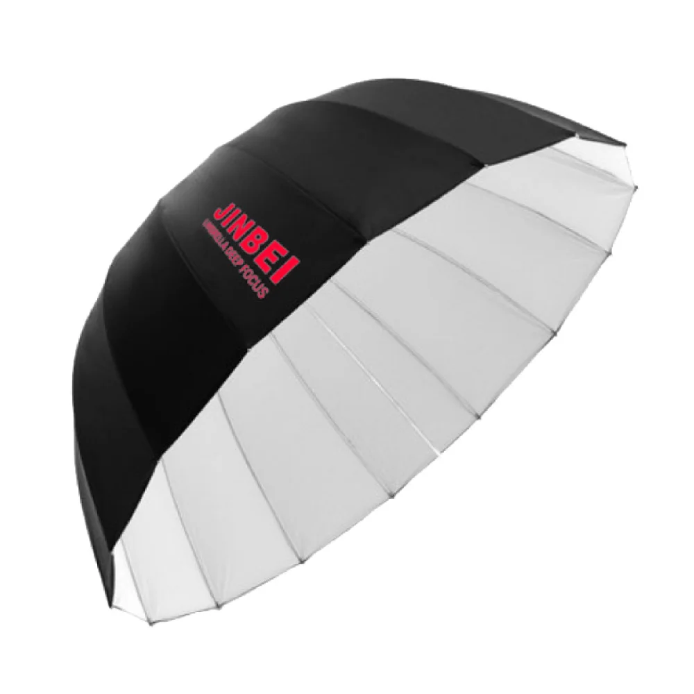 Jinbei Studio 105 см 41 ''черный и белый 16 стержней глубокий зонтик для вспышки