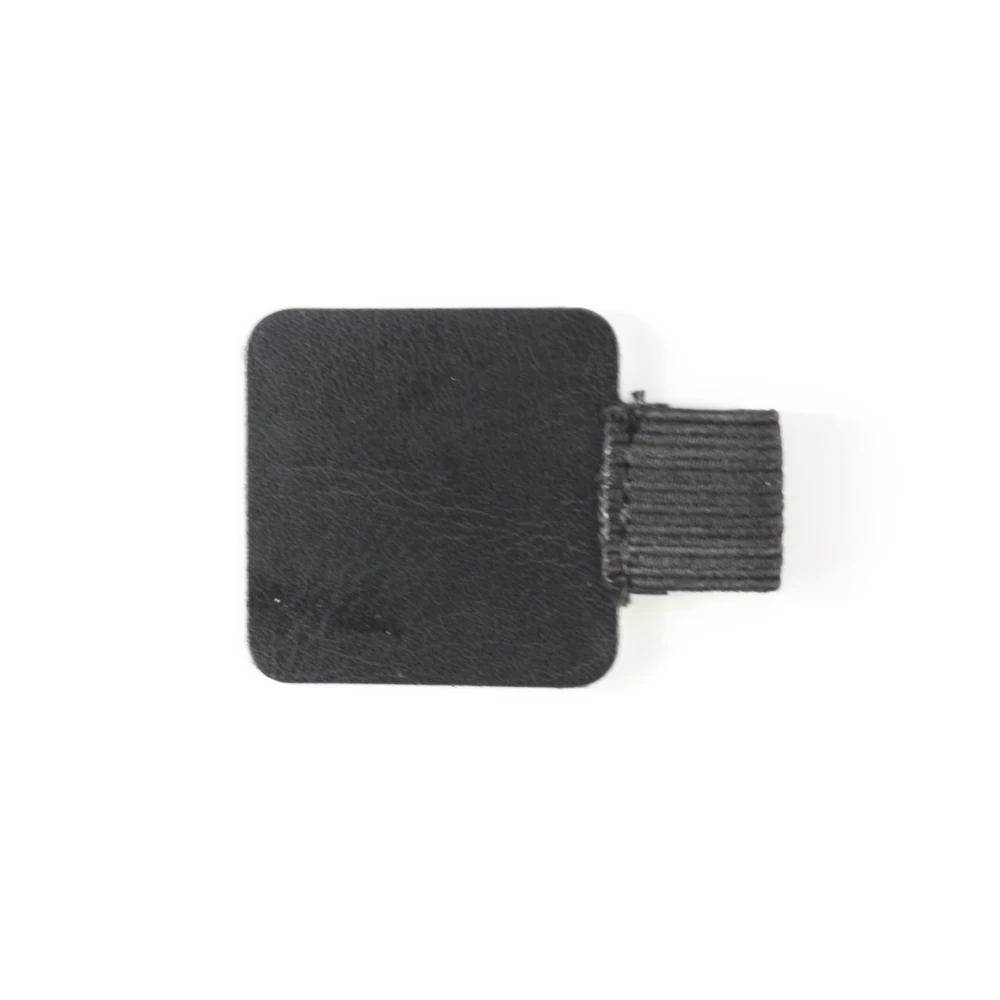 square black Domikee классический милый Радужный цвет офисный школьный кожаный эластичный держатель для ручек аксессуары для ноутбуков канцелярские принадлежности, 2 шт - Цвет: square black