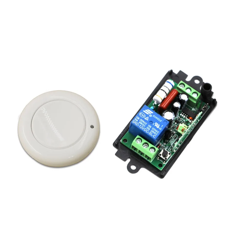 Релейный беспроводной переключатель, релейный приемник и белые передатчики для бытовых приборов, ворот, гаражных дверей, 2017/110 МГц, 315 В переменного тока, 433 В, 1 канал