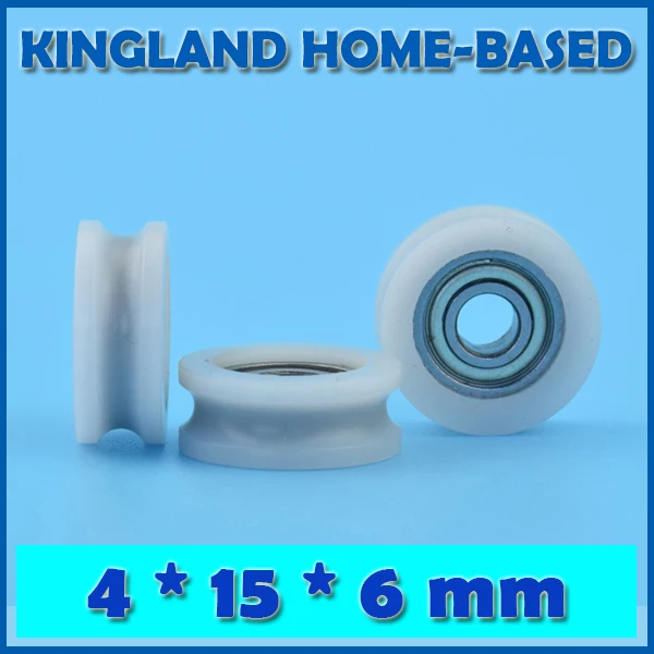10 шт. пластиковые U образные шарикоподшипники 4 х15х6 мм|sliding window wheel|window wheelwindow roller |