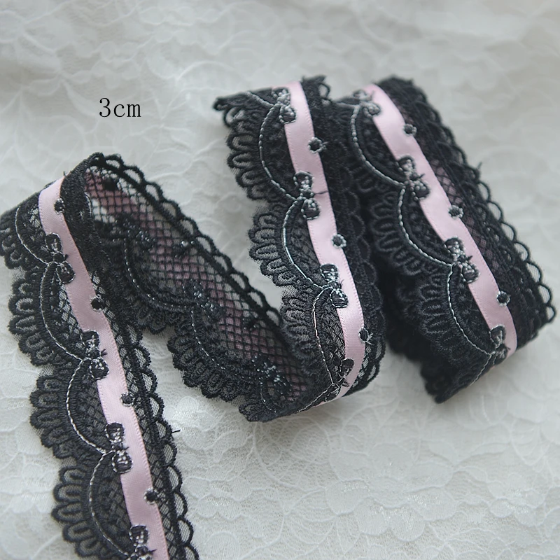 Кружева аксессуары ленты Кружева Лук носить юбку qipao платье материалы одежды G145