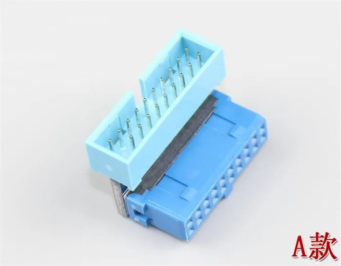 USB 3 0 19P 20P 19 pin 20 USB3.0 штекер разъем 90 градусов материнская плата шасси переднего