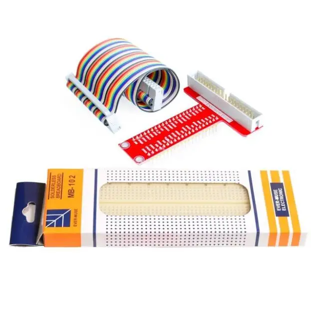 Raspberry Pi 3 и 2 Модель B пластина переходника GPIO Золотая Подключаемая версия + MB 102 830