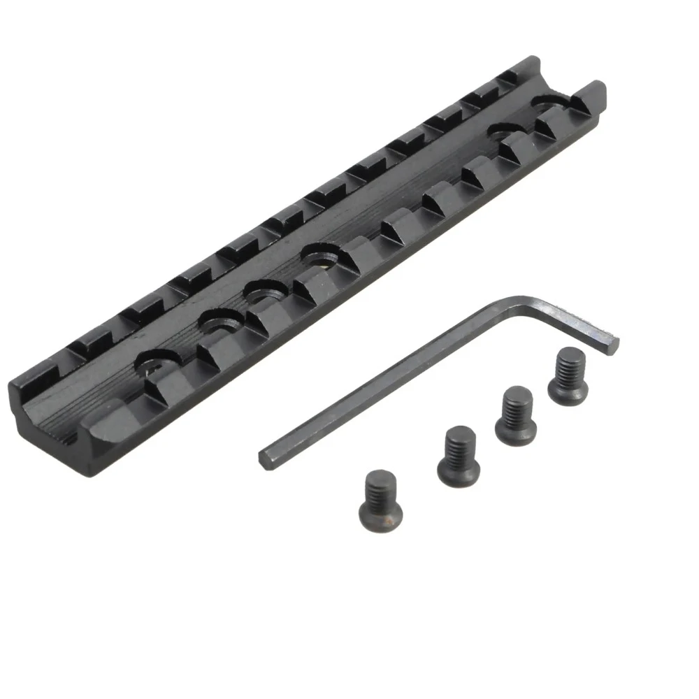 

Tactical Military Picatinny 11 Slots Weaver Rail Scope Mount + 4 Screws/1 Wrench Outdoor Gun Base Hunting Accessories