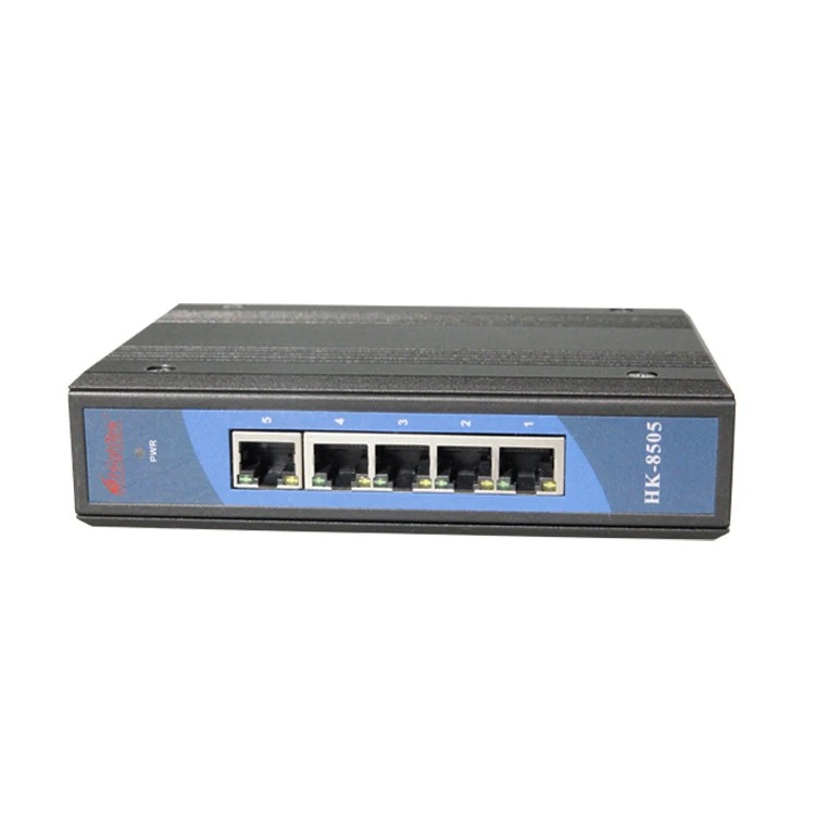 Industrial ethernet switch 5 Порты широкий диапазон рабочих температур din-рейку сети Ethernet