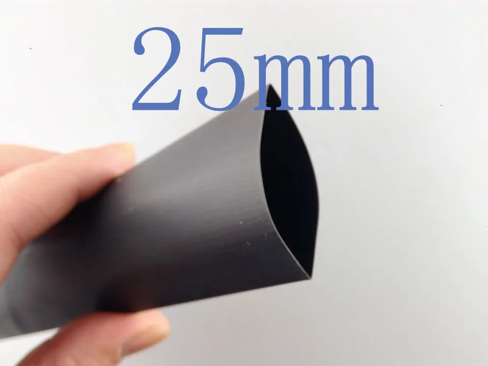 1 Meter/lot 2:1 Black 25mm Diameter Heat Shrink