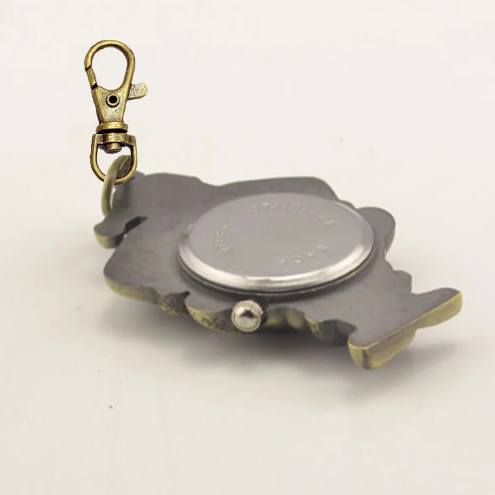 Favourite Steampunk Antique Bronze cartoon Santa Claus retro pocket watch necklace Keychain Clocks Pendant table hanging jewelry | Наручные