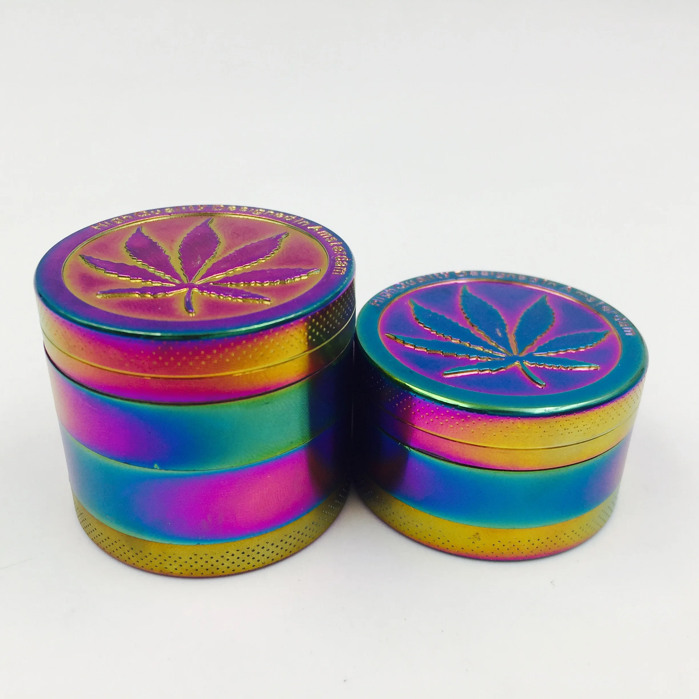 Металлический сплав цинка 40 мм измельчитель для трав табак радужного цвета