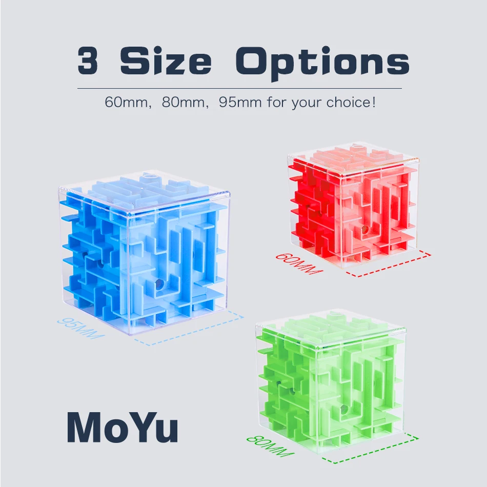 3D кубик головоломка Лабиринт стальной шар игра игрушки чехол забавная мозга