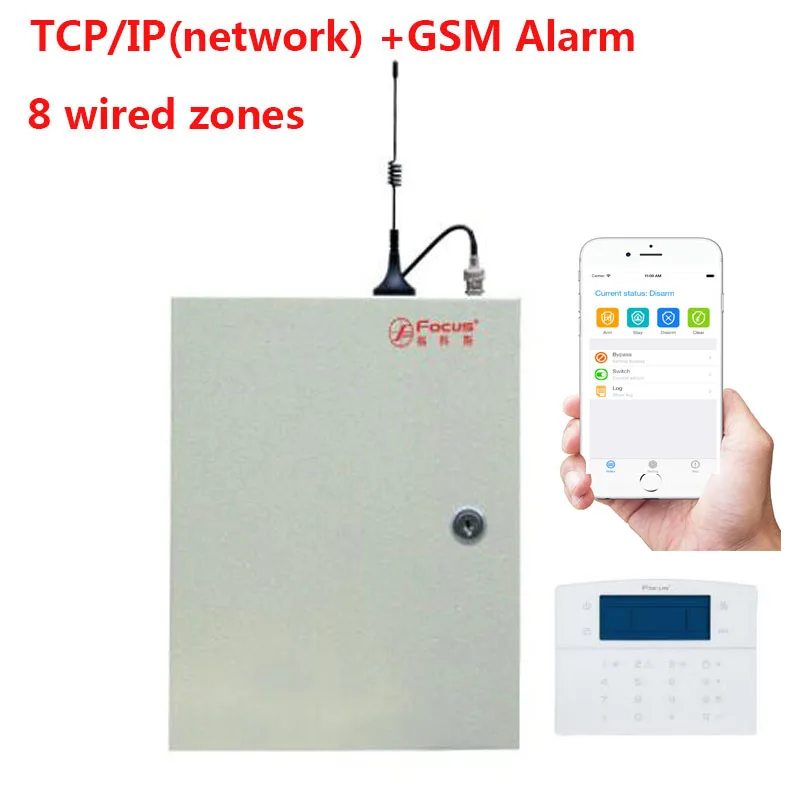 Поддержка CMS Center IP Network компьютерное управление через приложение + GSM Sim карта