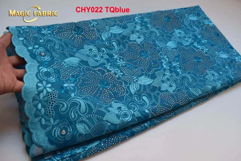 

Nigerian Lace Fabrics African Swiss Voile Lace High Quality For Sewing Accessories Hot Selling Big Laces Cotton Fabric CHY022