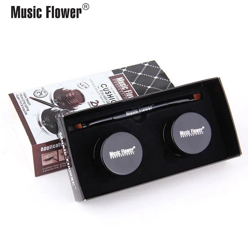 Music Flower 2 шт./компл. воздуха подводка кушон для век Гель Для женщин карандаш глаз