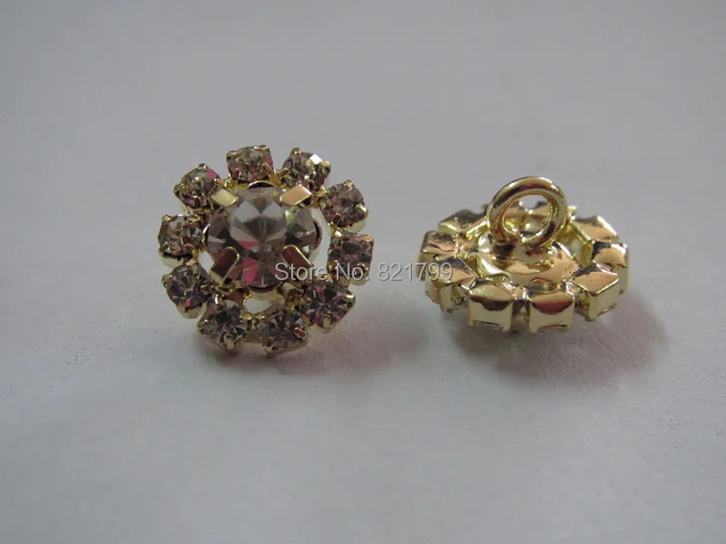 Diy Стразы пуговицы для рубашки блузки декоративные юбки золотого цвета одежды из