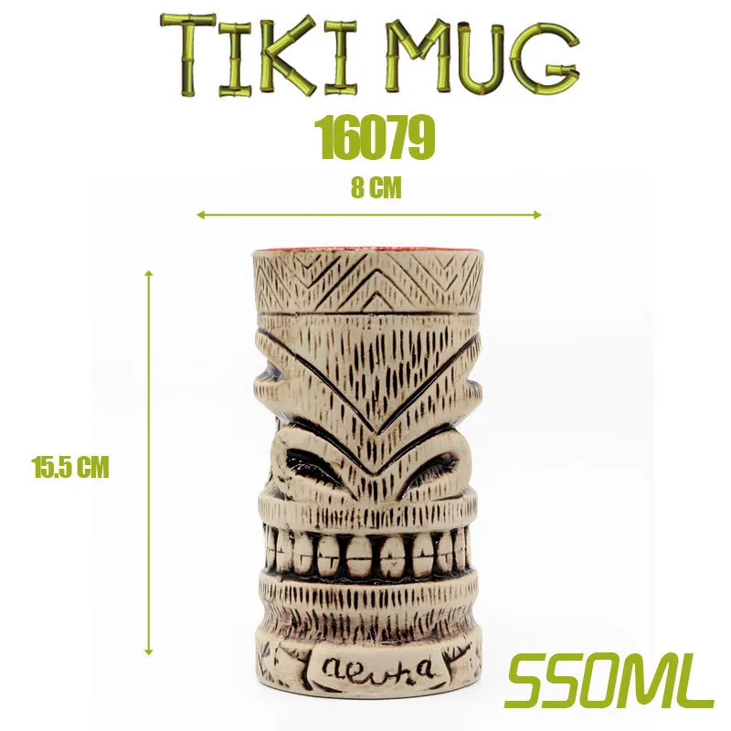 Импортные TikiMug тики Гавайские керамические Коктейльные бокалы для вина оригинальность индивидуальность Mojito Moggi поддержка продукт