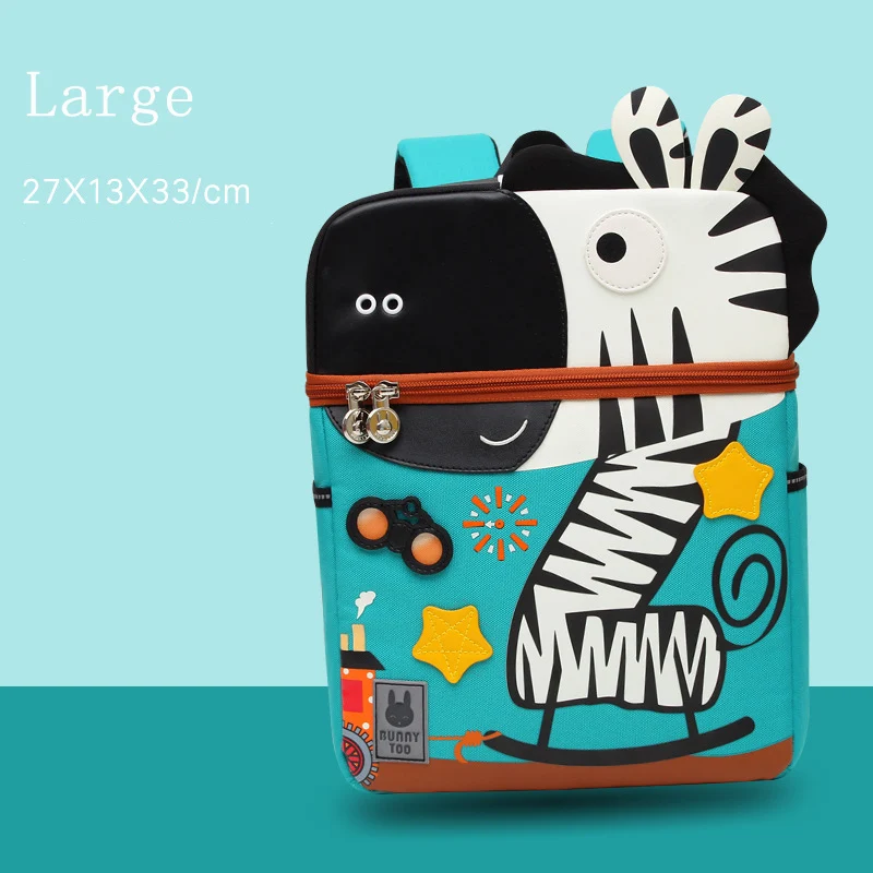 Large A7 Shoolbag, детский рюкзак, детский единорог, детский сад, животные, S, мультяшная милая сумка для книг, для малышей, детские школьные сумки для девочек и мальчиков - Цвет: Large A7