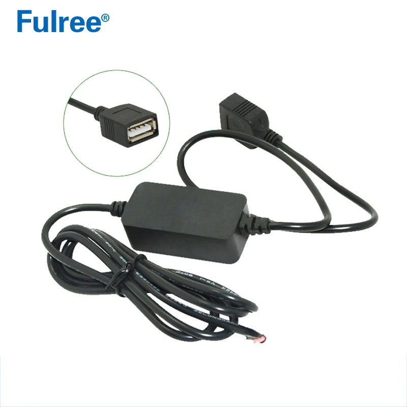 DC-DC модуль ldo понижающего преобразователя 12V 24V до 5V автомобиль Mini Micro USB кабель для мобильного телефона для Зарядное устройство низкая Напряжение Защита аккумулятора - Цвет: Single USB female