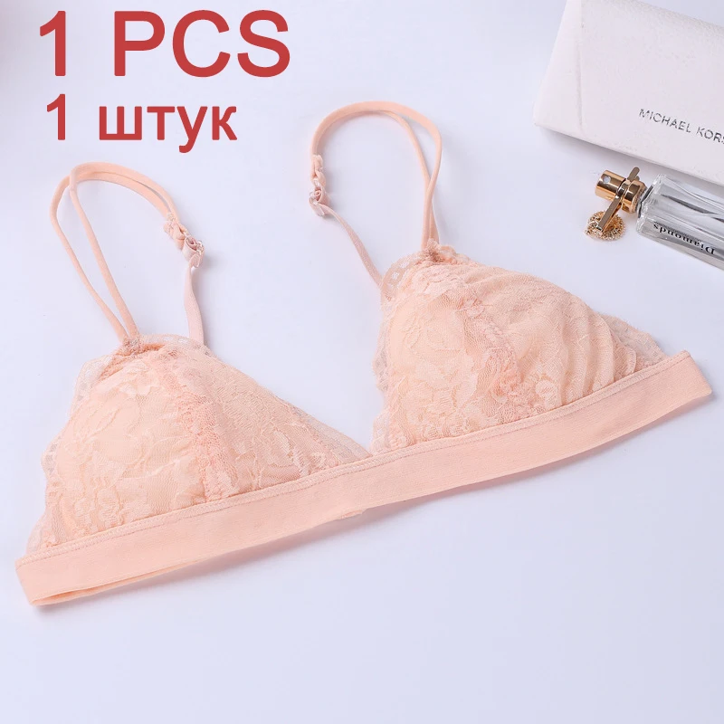 XS DERUILADY лифчик заманчивый brassiere топ кружево сексуальный бюстгальтеры для женщин Цветочный Шаблон бюстгалтер женское белье тонкий комфорт бра лифчик беспроводной бюстгальтер modis - Color: XS