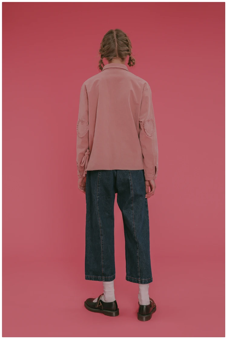 Vintage Pink Corduroy Shirt For Female Peter Pan Collar Long-sleeved 2017 New Spring Women Blouses Preppy Style Cute Shirts | Женская