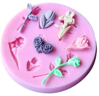 cake decorating tools cake bakeware food grade liquid molds environmental modeling three dimensional bouquet decoration mold