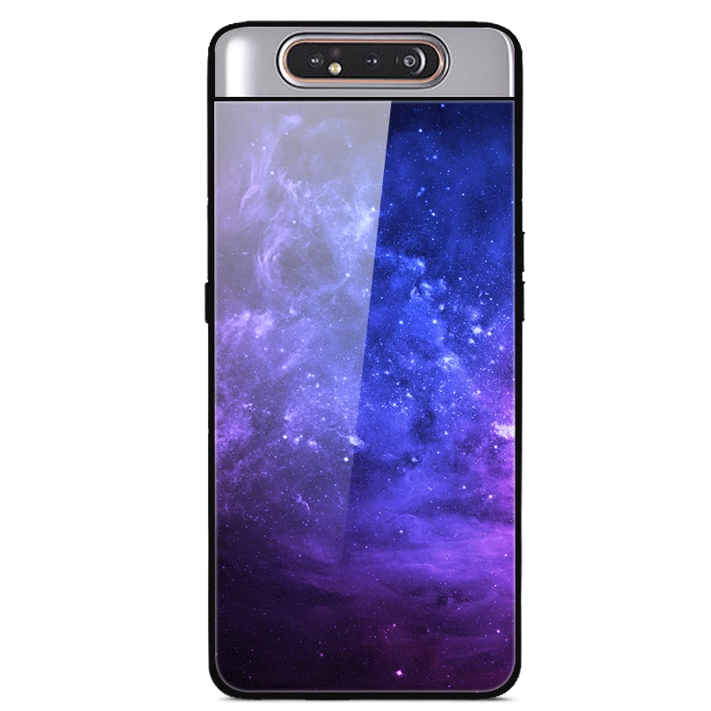 6," чехол для samsung A80, чехол A 80, роскошная задняя крышка из закаленного стекла для samsung Galaxy A80 A90 A 90, чехол, мягкий ТПУ бампер, рамка