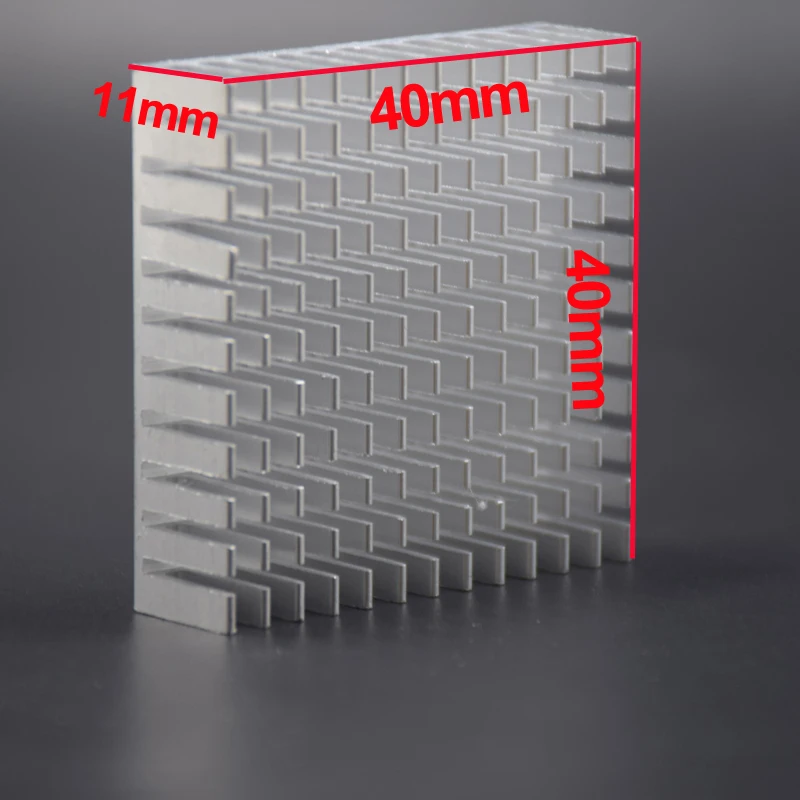 Алюминиевый радиатор для охлаждения 40x40x11 мм 2 шт.|Кулеры и системы компьютера| |