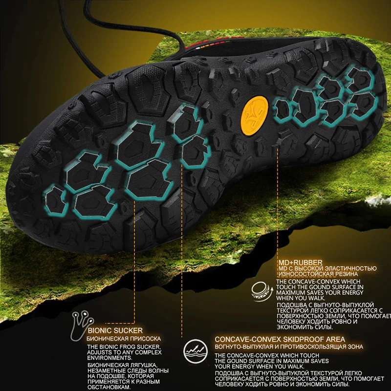 

XIANG GUAN man outdoor hiking shoes slip resistant windproof hiking Sneaker Anti fur sports sneakers high quality 36-45