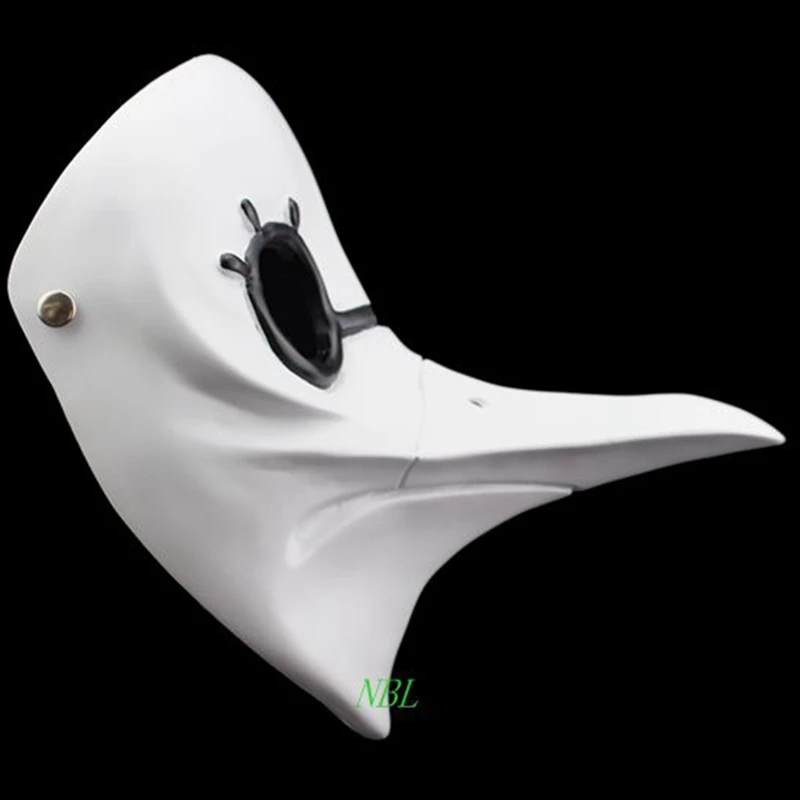 Белая Венецианская маска с длинным носом для косплея вечерние маскарадные маски