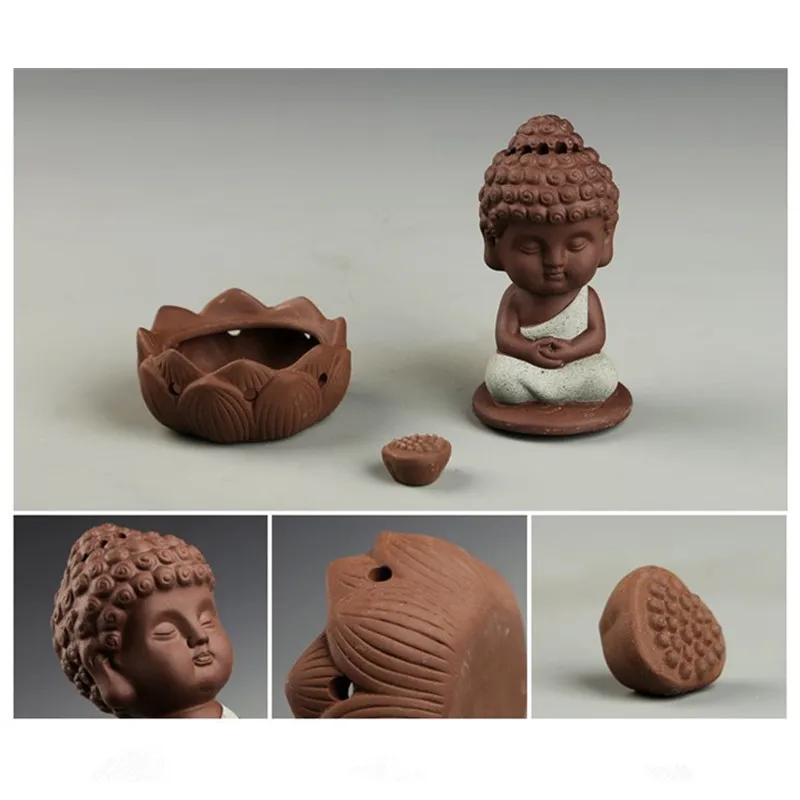 Керамическая статуя Будды благовония горелка печь сандаловое дерево домашний