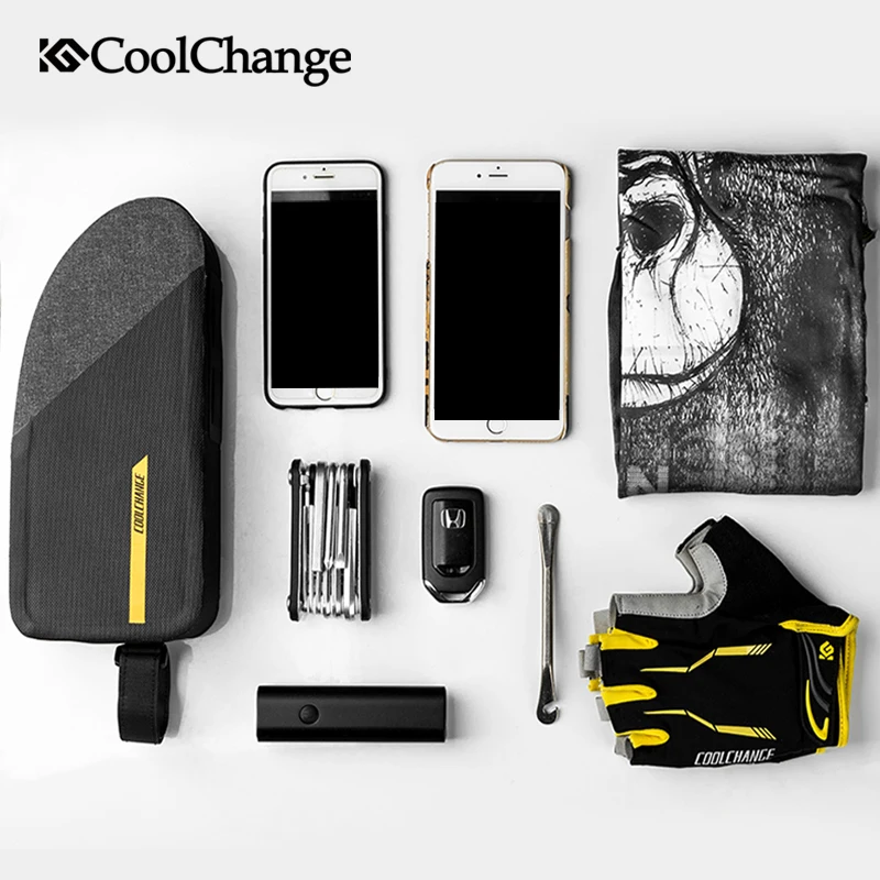Велосипедная сумка CoolChange водонепроницаемая обтекаемая велосипедная на верхнюю