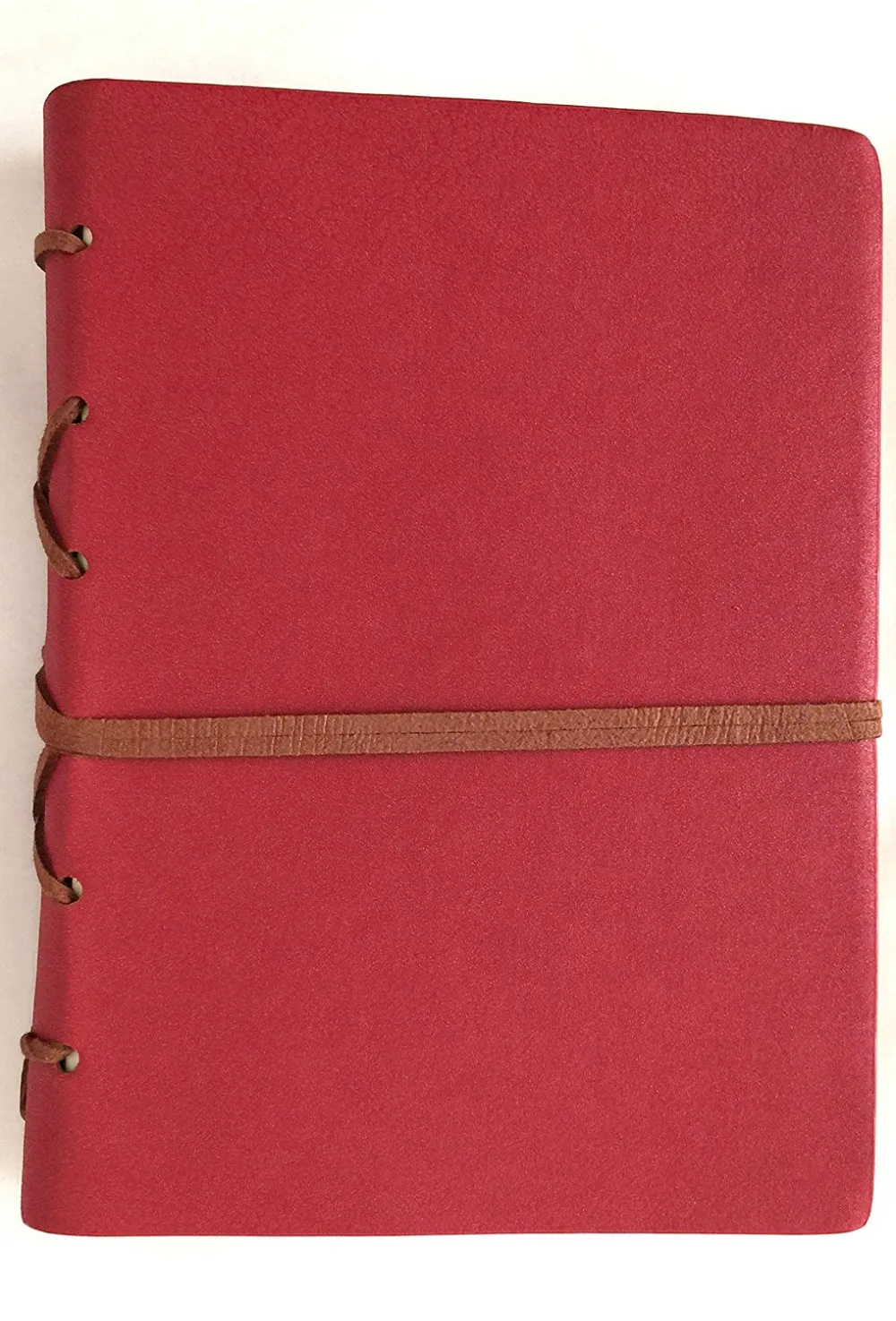 Дневник с клавишами в стиле ретро классический кожаный блокнот (красный)|leather bound