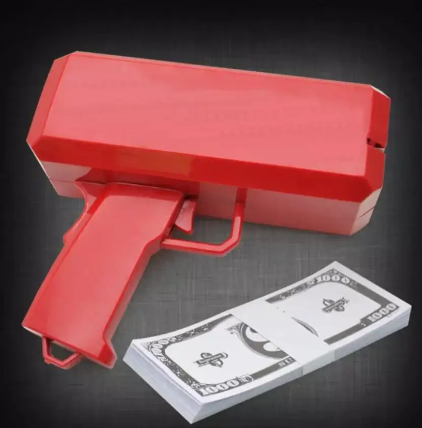 Пистолет для денег Make It Rain красная игрушка рождественский подарок вечерние