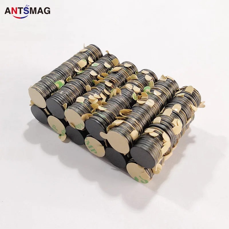 100 шт. D10X0.8mm эпоксидное покрытие неодимовые супер сильный редкоземельных магнитов с клейкой лентой 3M