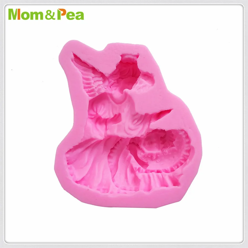 

Mom&Pea MPA1987 Angel Silicone Mold Cake Decoration Fondant Cake 3D Mold Food Grade