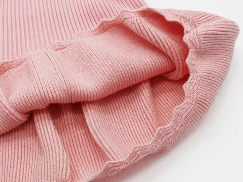 AiLe Rabbit/осенне-зимнее платье для девочек платье-свитер с длинными рукавами