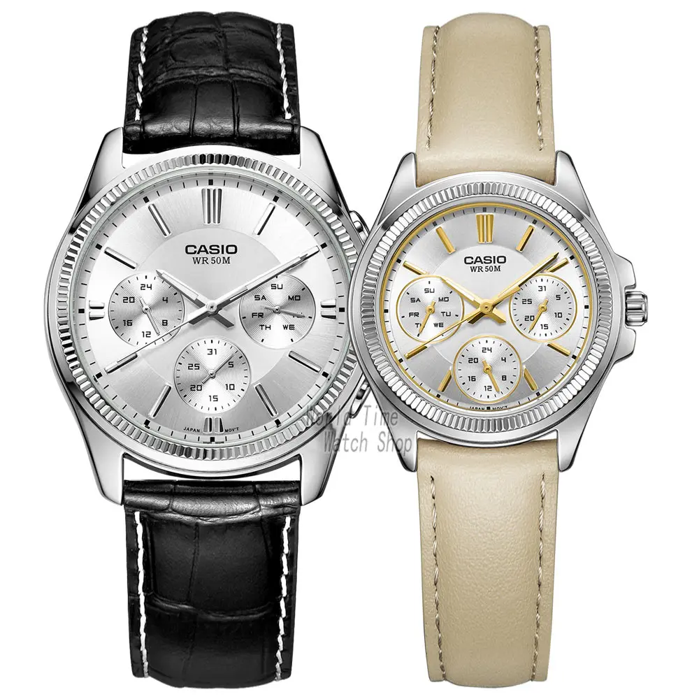 Мужские часы Casio Мужские часы Set Top Brand Роскошные женские часы Кварцевые наручные часы Спортивные мужские часы Водонепроницаемые женские часы Luminous Pair Design Model relogio feminino masculino reloj hombre - Цвет: 1375L7A-2088L7A