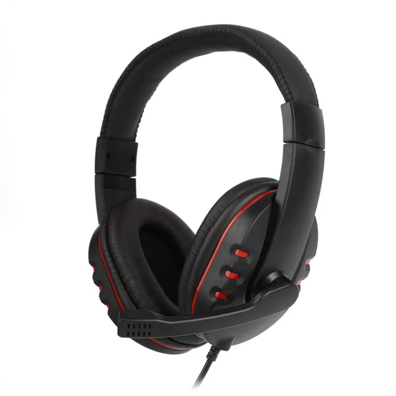 Hi Fi наушники с кожаной повязкой на голову 2 м USB проводные стереонаушники