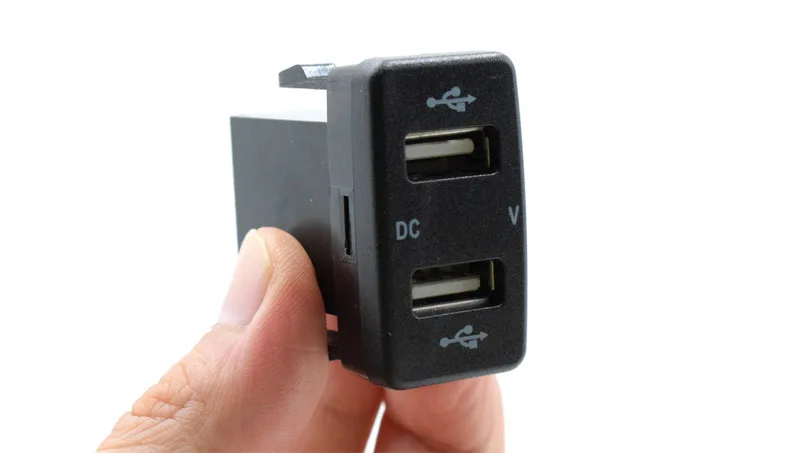 XCGaoon 5 шт. 5 в 4.2A 2 разъем USB Автомобильное зарядное устройство адаптер с светодиодный вольтметр Для TOYOTA power Преобразователь мощности