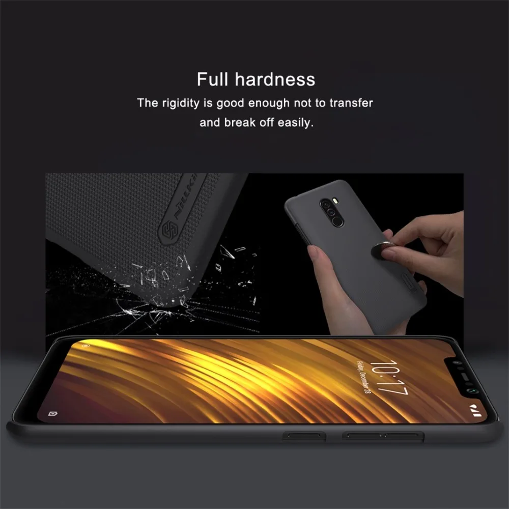 Чехол NILLKIN для Xiaomi Pocophone F1 оригинальный матовый чехол из поликарбоната жесткая