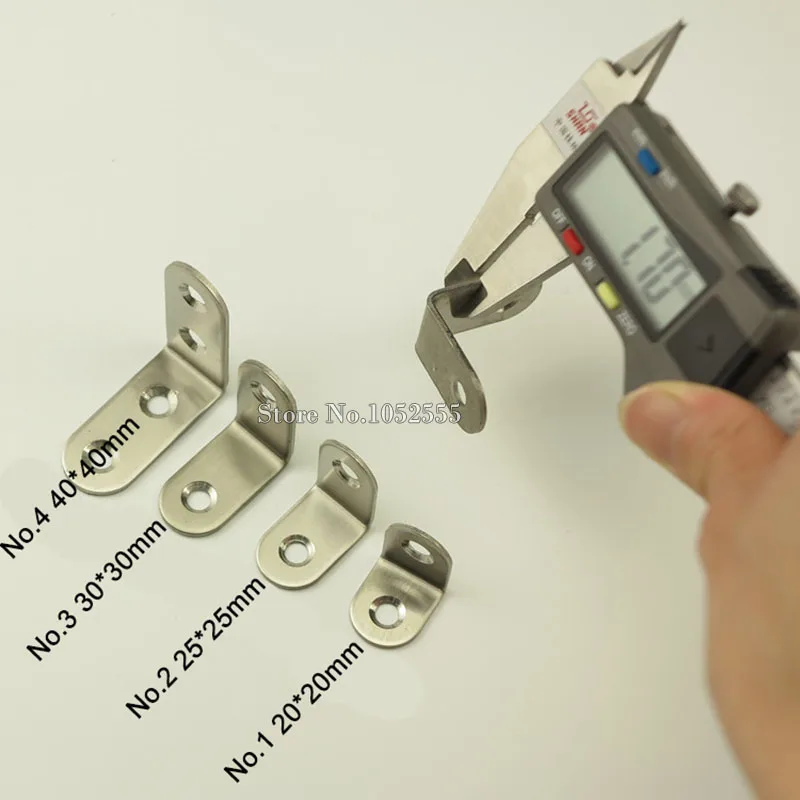 100 шт. 40*40*17 мм нержавеющая металлическая отделка|angle bracket|stainless steel angle bracketsteel bracket |