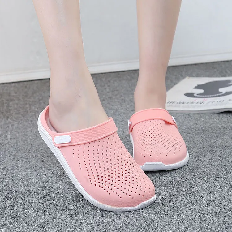 Сандалии желе для женщин Нескользящие Шлепанцы из пластика без застежки