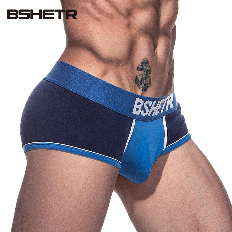 Нижнее белье BSHETR хлопковые трусы боксеры для мужчин 4 цвета|male panties|brand men underwearmen