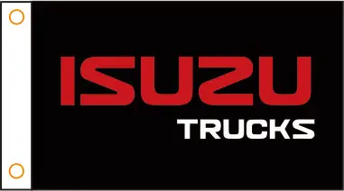 Автомобильный флаг индивидуальный автомобильный баннер ISUZU 3x5 футов 100% полиэстер
