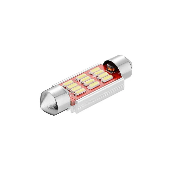 Новинка 1 шт. 12 SMD 5050 светодиодный чистый белый купол гирлянда CANBUS Ошибка интерьер