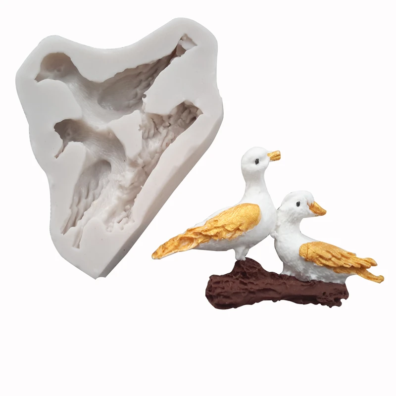 Силиконовая форма Seagull для мастики помадки в форме птицы ручная декоративная