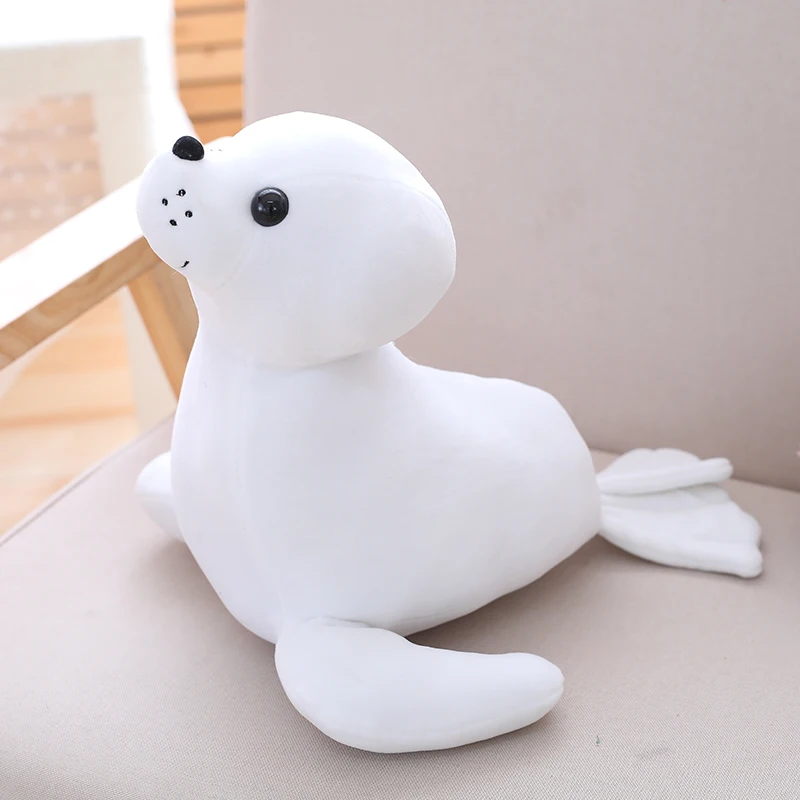 

Hot new 1pc 35cm Cute Stuffed Sea Lion Plush Toy Soft Pillow Kawaii Cartoon Animal Seal Toy Doll for Kids Lovely Chilren's Gift