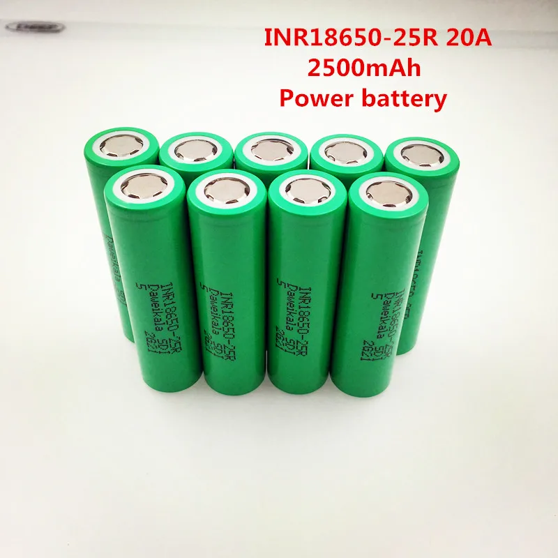 Сделано в Корее INR18650-25R 2500mAh 18650 батарея 3,7 V разрядка 20a специальная батарея для электронных сигарет