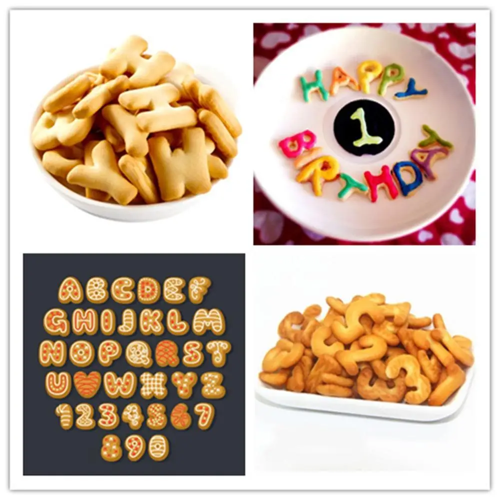 32 шт. печенье с буквами алфавита фондан пирог формочка для печенья тиснение резак