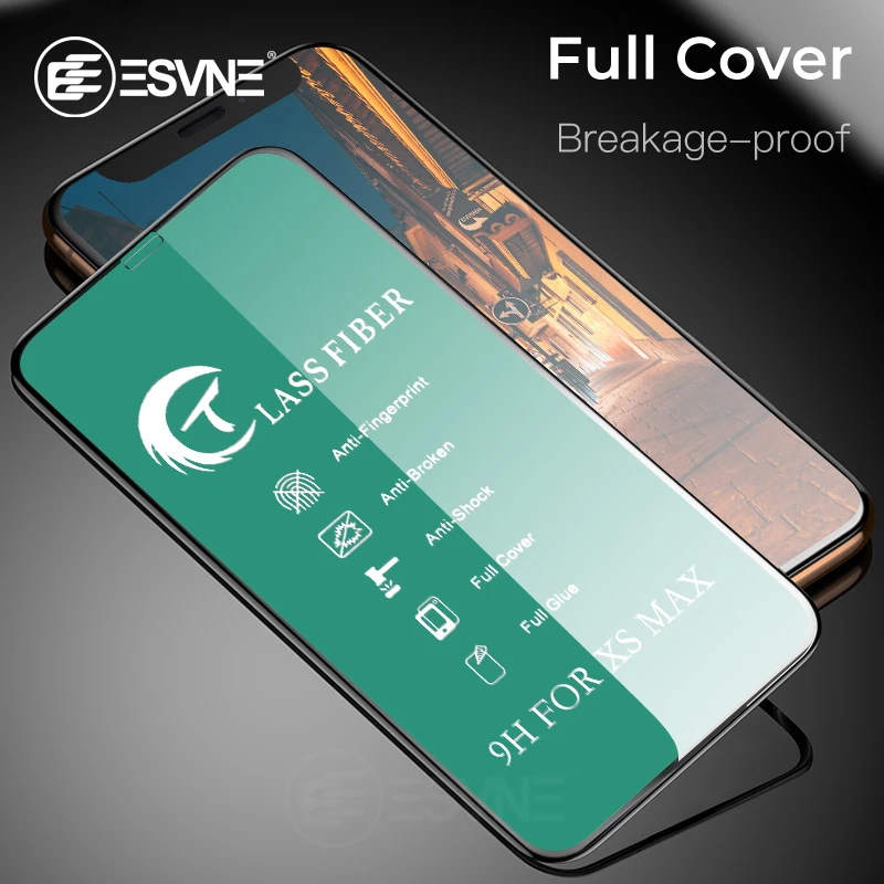 ESVNE Fiber защитное стекло на айфон 7 6 8 6s plus прочный закаленное керамическое для iphone X