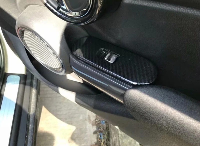 ABS углеродного волокна стиль двери окна управления крышки для BMW MINI Cooper S 3DR F56 авто