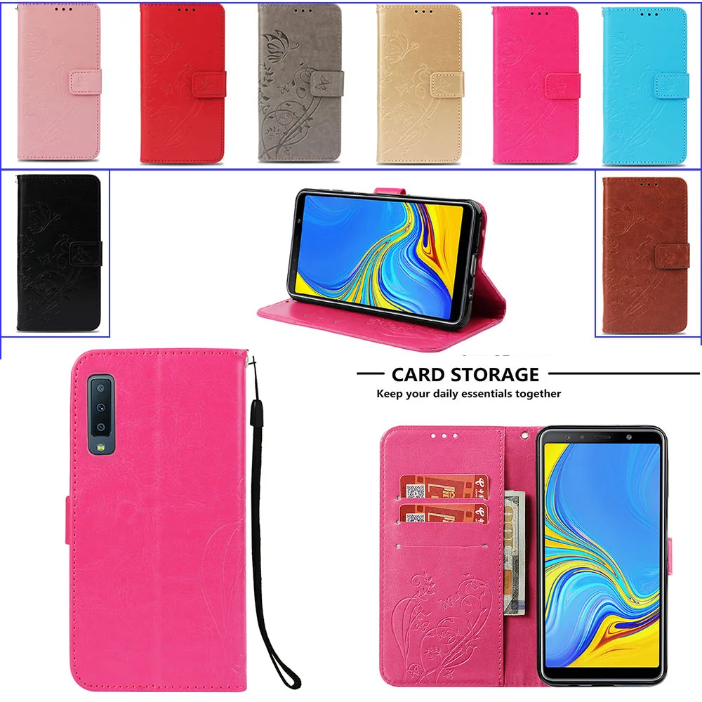 Для samsung Galaxy sm a750fn SM A750GN/DS A750F Крышка для A 750 2018 a A750N A750FN A750GN флип чехол